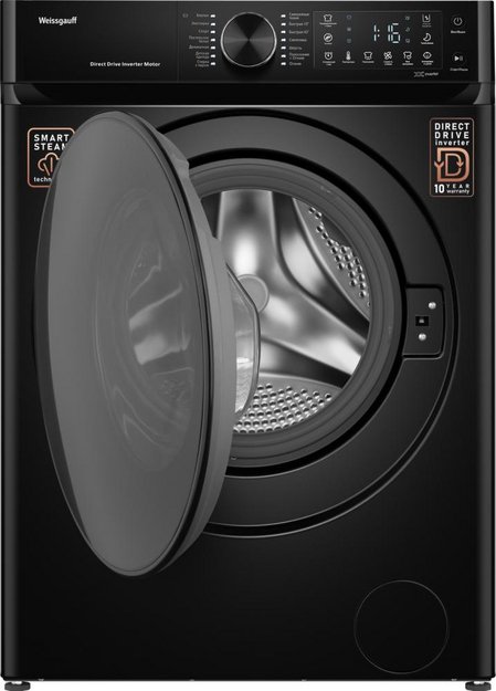 Стиральная машина Weissgauff WM 59411 Direct Drive Inverter Steam Matt Black (preview 12)