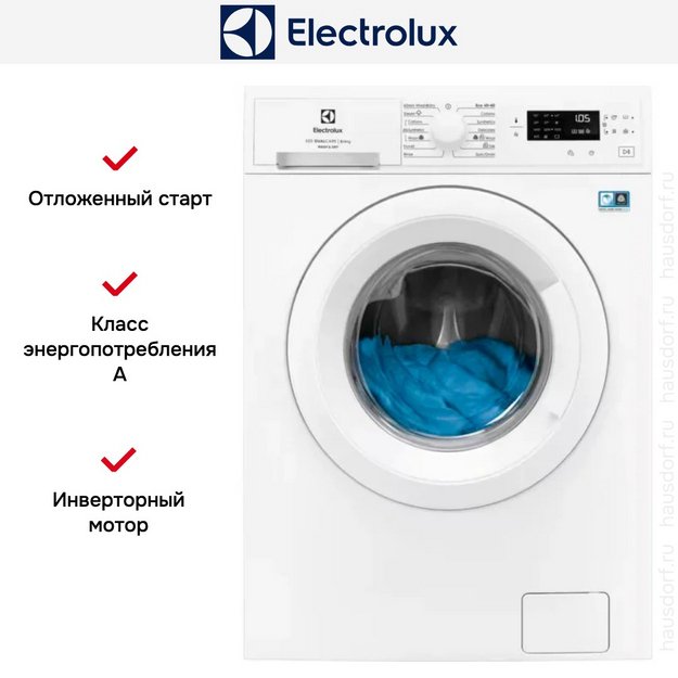 Стирально-сушильная машина Electrolux EW5W468WE (preview 4)