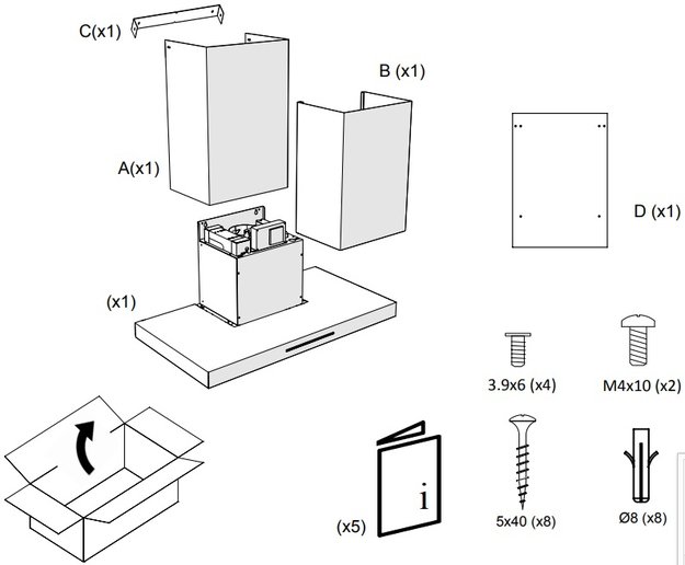 Вытяжка Pando P-401/90 IX 1050 SEC PLUS (preview 4)