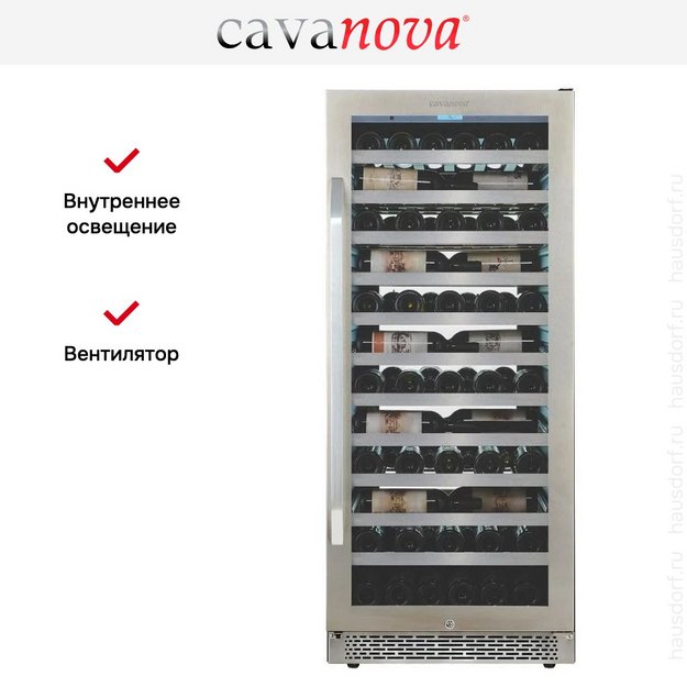 Встраиваемый винный шкаф Cavanova CV102-1TL (preview 16)