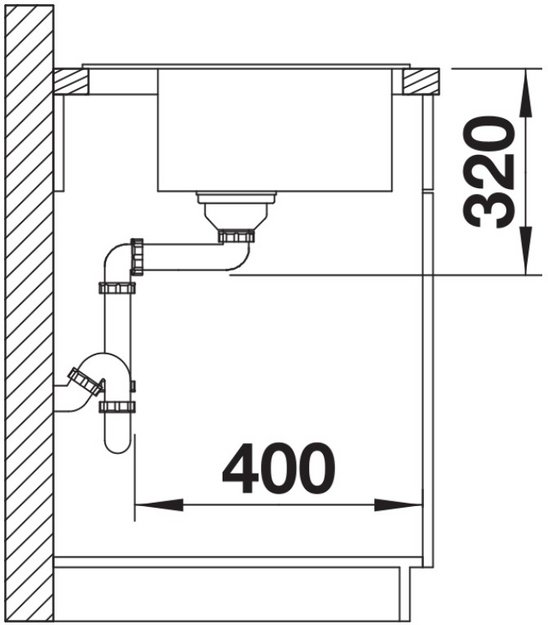 Мойка BLANCO DALAGO 45 Silgranit черный, клапан-автомат (фото 7) Мойка BLANCO DALAGO 45 Silgranit черный, клапан-автомат (preview 7)