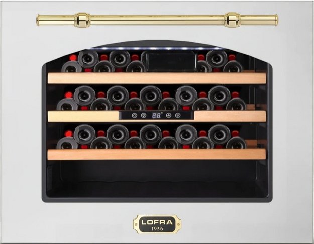 Встраиваемый винный шкаф Lofra ZBRS24M/O CANTINA 24 INOX OTTONE (preview 1)