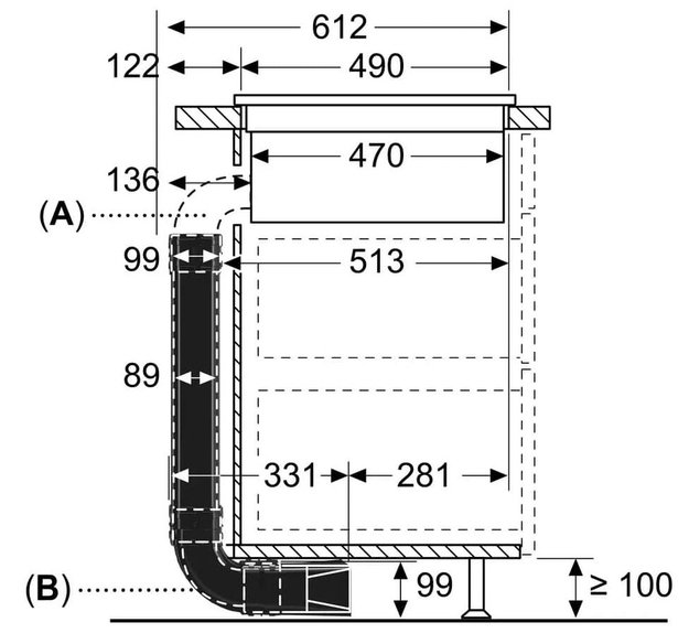 Комплект для рециркуляции для варочных панелей с интегрированной вытяжкой Neff Z861KR2 (preview 2)