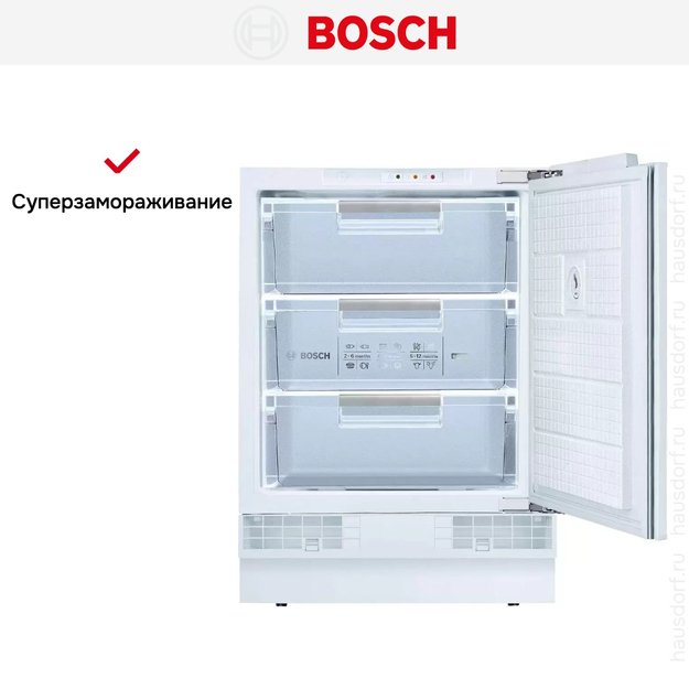 Встраиваемая морозильная камера Bosch GUD 15A50 RU (preview 4)