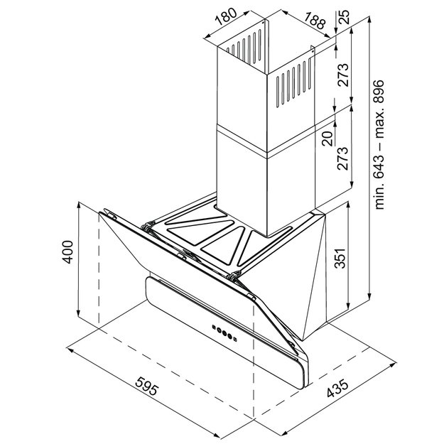 Вытяжка Krona SATURN 600 DN WHITE 4S (preview 16)