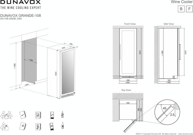 Винный шкаф Dunavox DX-108.330DC (preview 7)