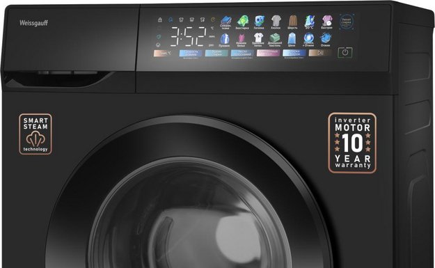 Стиральная машина Weissgauff WM 39107 Full Touch Inverter Steam Black (preview 5)