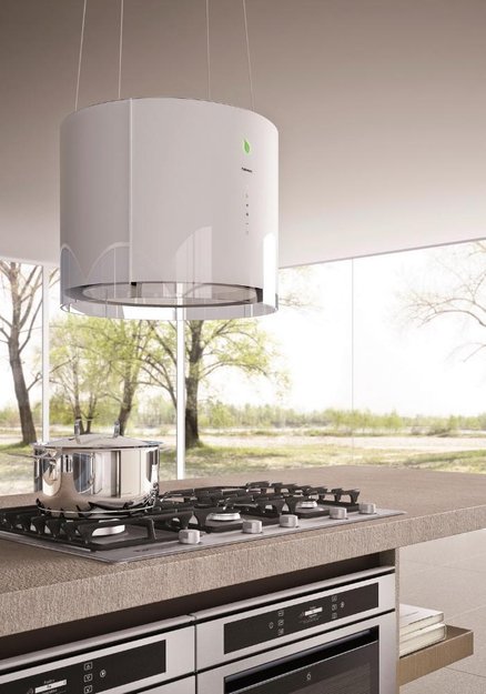 Вытяжка Falmec Eolo isola 45 (450) (с системой E.ion) ECP white (preview 3)