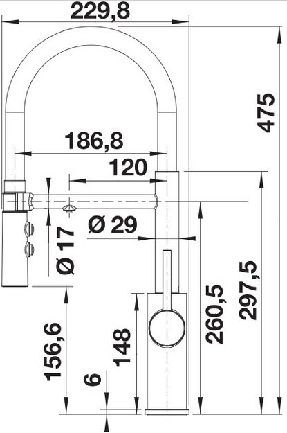 Смеситель 3-в-1 Blanco CATRIS-S Flexo Filter 526706 нержавеющая сталь (preview 3)