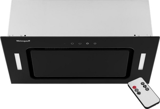 Встраиваемая вытяжка Weissgauff Intense 600 Touch Black Glass (preview 2)