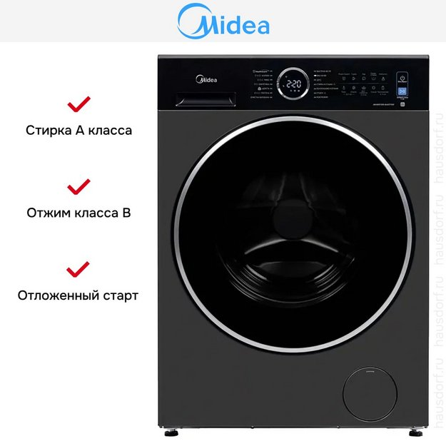 Стирально-сушильная машина Midea MF205D80WB/T-RU (preview 9)