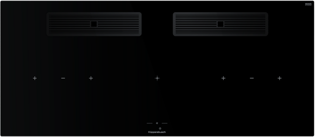 Индукционная варочная поверхность с вытяжкой Kuppersbusch KMI 12850.0 SR-S Black Chrome (preview 1)