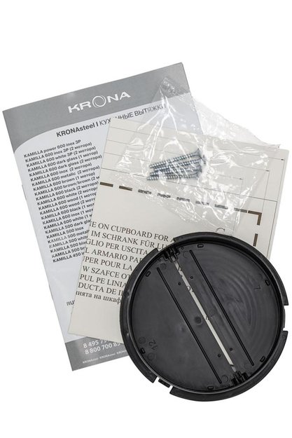 Встраиваемая вытяжка Krona Kamilla 600 dark glass (1 мотор) (фото 12) Встраиваемая вытяжка Krona Kamilla 600 dark glass (1 мотор) (preview 12)
