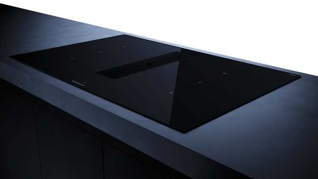 Индукционная варочная панель с вытяжкой Kuppersbusch KMI 8350.0 SR Black Velvet (preview 3)