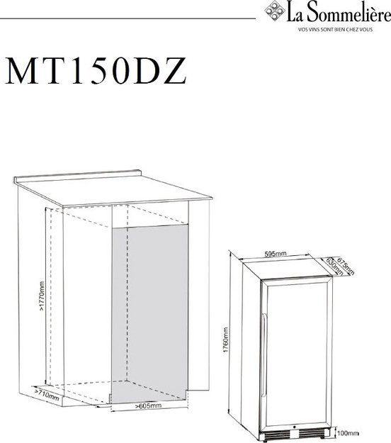 Винный шкаф La Sommeliere MT150DZ (фото 10) Винный шкаф La Sommeliere MT150DZ (preview 10)