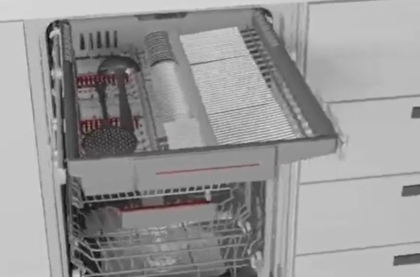 Встраиваемая посудомоечная машина BOSCH SMV25DX01R (video 2)