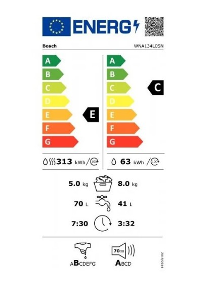 Стирально-сушильная машина Bosch WNA134L0SN (фото 3) Стирально-сушильная машина Bosch WNA134L0SN (preview 3)