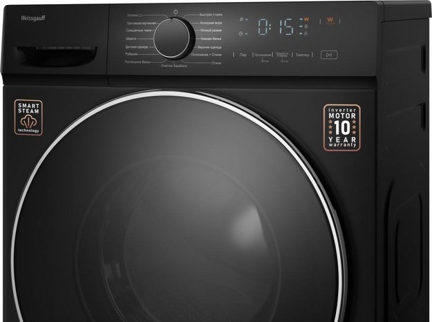 Стиральная машина Weissgauff WM 4627 Touch Inverter Steam Black (preview 6)