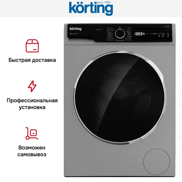 Отдельностоящая стиральная машина с паром Korting KWM 53LS1278 S (фото 9) Отдельностоящая стиральная машина с паром Korting KWM 53LS1278 S (preview 9)