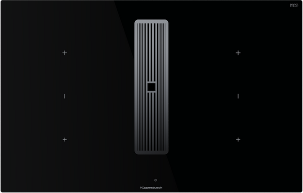 Индукционная варочная панель с вытяжкой Kuppersbusch KMI 8350.0 SR Silver Chrome (preview 1)