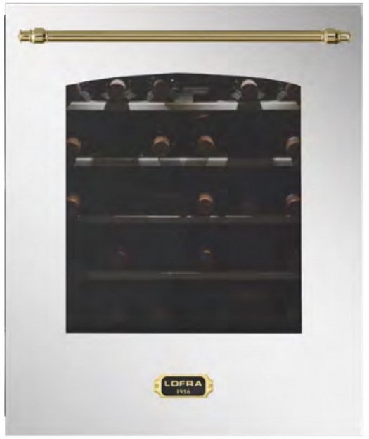 Встраиваемый винный шкаф Lofra ZBRS36T BRASS две зоны (preview 1)