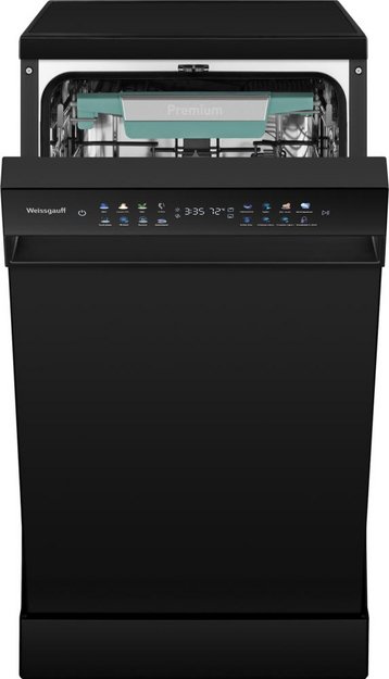 Посудомоечная машина Weissgauff DW 4539 Inverter Touch AutoOpen Black (preview 1)