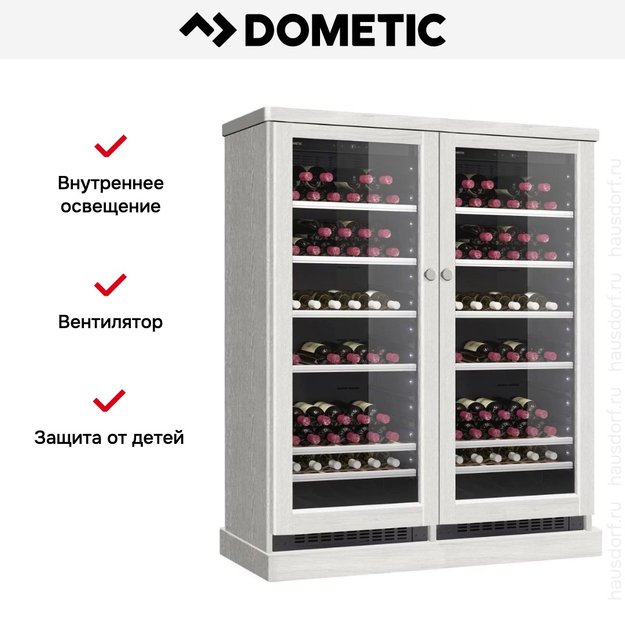 Винный шкаф Dometic C101G Double Wooden Loft White (preview 7)