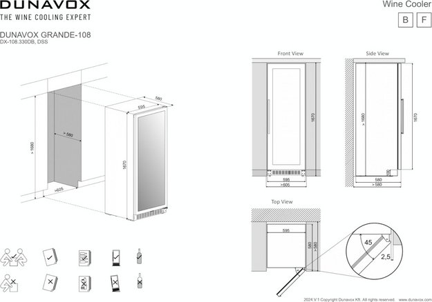 Винный шкаф Dunavox DX-108.330DMB (фото 6) Винный шкаф Dunavox DX-108.330DMB (preview 6)