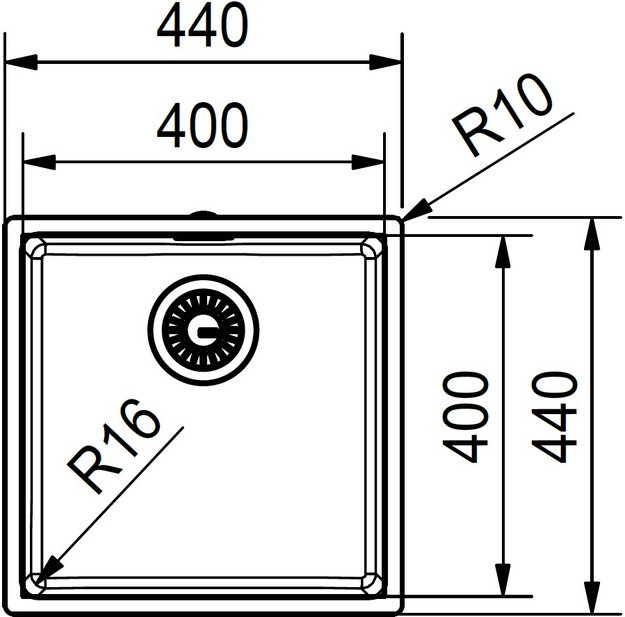 Мойка Franke FEX 110-40 сталь (фото 5) Мойка Franke FEX 110-40 сталь (preview 5)