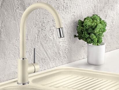 Смеситель Blanco MIDA-S SILGRANIT белый 521457 (preview 4)