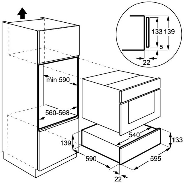 Встраиваемый вакуумный упаковщик De Dietrich DWD4820B (preview 7)
