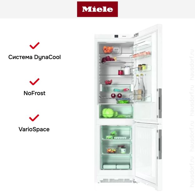 Холодильно-морозильная комбинация Miele KFN 29233 D ws (preview 3)