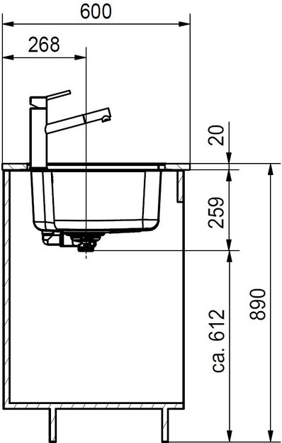 Мойка Franke BCX 110-55 TL сталь (preview 3)