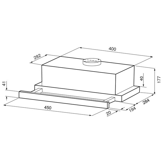 Встраиваемая вытяжка KRONA KAMILLA F 450 white (preview 14)