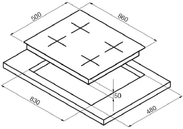 Варочная поверхность Korting HG 930 CTX PRO (preview 2)