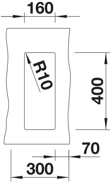 Мойка BLANCO SUBLINE 160-U Silgranit черный (preview 3)