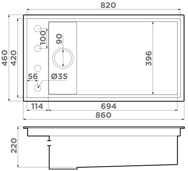 Мойка Omoikiri Kinaru Pro 86-U/I AZ azur blue матовый (фото 7) Мойка Omoikiri Kinaru Pro 86-U/I AZ azur blue матовый (preview 7)