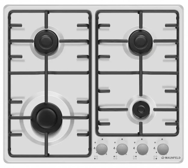 Газовая варочная панель MAUNFELD EGHE.64.3STS-EW/G (preview 2)