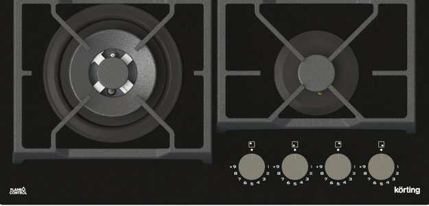 Газовая стеклянная варочная панель Korting HGG 6987 CTN FLC (preview 5)