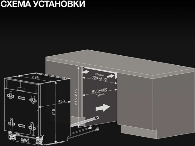 Встраиваемая посудомоечная машина Hyundai HBD 685 (preview 25)