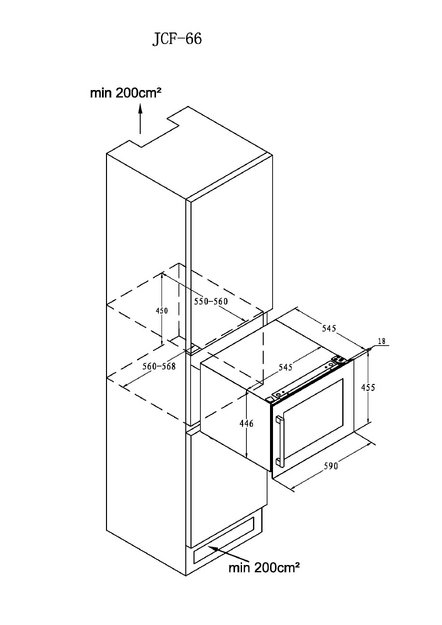 Встраиваемый винный шкаф Graude FWK 45.2 (фото 9) Встраиваемый винный шкаф Graude FWK 45.2 (preview 9)
