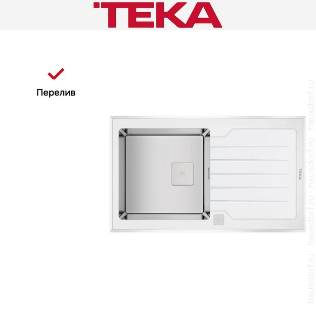 Мойка Teka Diamond RS15 1B 1D 86 WHITE (preview 11)