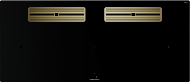 Индукционная варочная поверхность с вытяжкой Kuppersbusch KMI 12850.0 SR-E Gold (preview 1)