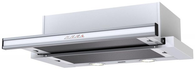 Встраиваемая вытяжка KRONA Kamilla sensor 600 white glass (2 мотора) (preview 1)