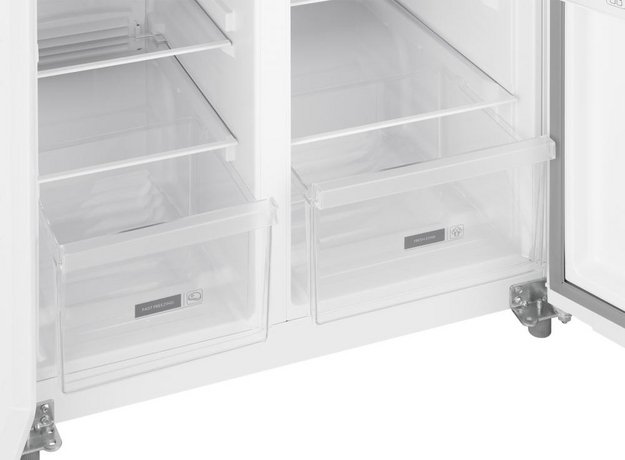 Отдельностоящий холодильник с инвертором Weissgauff WSBS 500 Inverter NoFrost White Glass (preview 10)