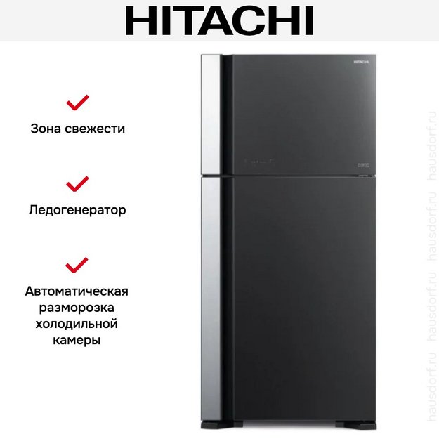 Холодильник Hitachi R-VG 660 PUC7-1 GGR (preview 7)
