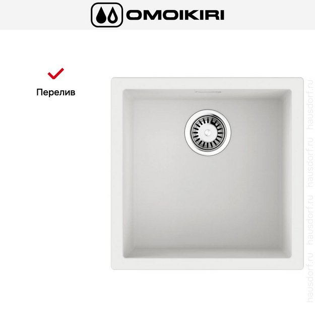 Мойка Omoikiri Yamakawa 45T-U/I WH (preview 8)