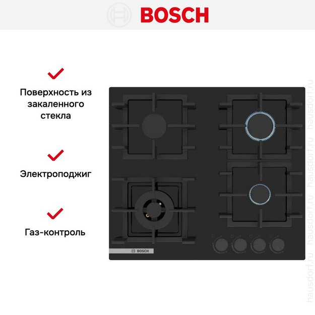 Газовая варочная панель Bosch PNK6B6P40R (preview 7)