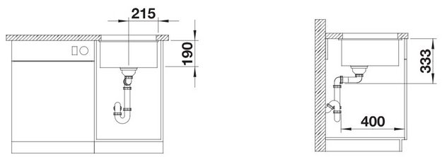 Мойка Blanco ROTAN 400-U Silgranit антрацит (preview 4)