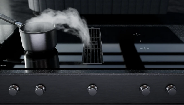 Индукционная варочная поверхность с вытяжкой Kuppersbusch KMI 12850.0 SR-S Silver Chrome (preview 3)